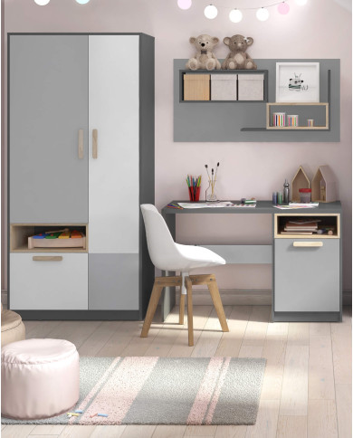 Regał mały Pok PO-07, drzwi, szuflada, wnęka, LENART Regał mały Pok PO-07, drzwi, szuflada, wnęka, LENART