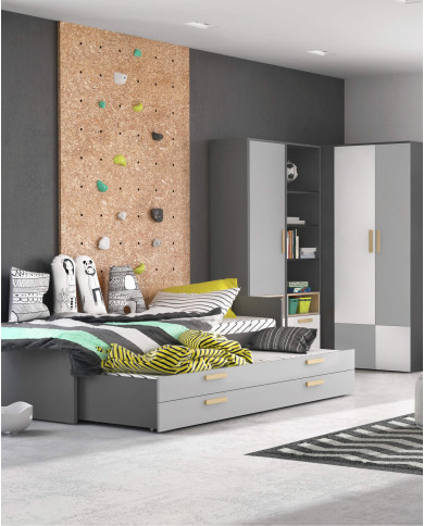 Łóżko górne Pok Po-13, 90x200 cm, materac, stelaż, LENART Łóżko górne Pok Po-13, 90x200 cm, materac, stelaż, LENART