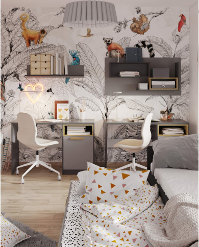 Łóżko dolne Pok Po-14, 80x200 cm, materac, szuflada, LENART Łóżko dolne Pok Po-14, 80x200 cm, materac, szuflada, LENART