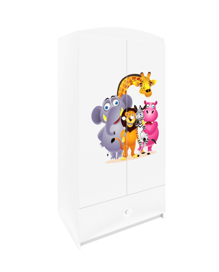 Szafa młodzieżowa Babydreams, 2-drzwiowa, szuflada, zoo , KOCOT KIDS