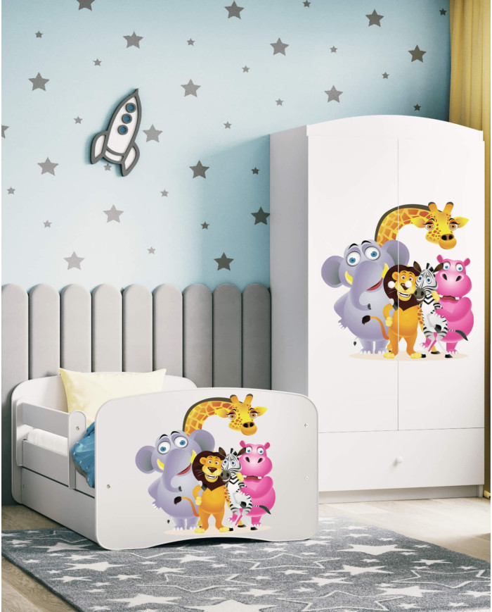 Szafa młodzieżowa Babydreams, 2-drzwiowa, szuflada, zoo , KOCOT KIDS