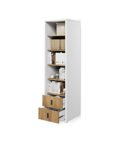 Regał wysoki Simi MS-03, szuflady, półki, LENART Regał wysoki Simi MS-03, szuflady, półki, LENART