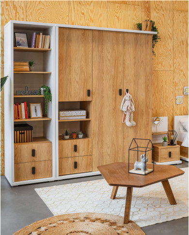 Półka wisząca Simi MS-07, 120 cm, pionowe przegrody, LENART