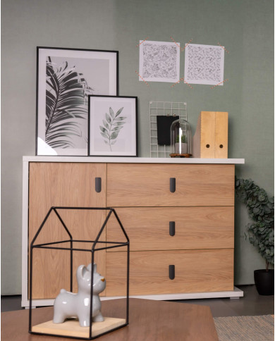 Półka wisząca Simi MS-07, 120 cm, pionowe przegrody, LENART