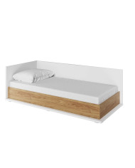 Łóżko, tapczan Simi MS-09 L, 90x200 cm, pojemnik, stelaż, materac, LENART