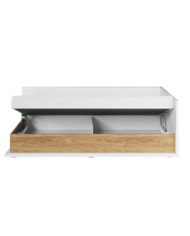 Łóżko, tapczan Simi MS-09 P, 90x200 cm, pojemnik, stelaż, materac, LENART Łóżko, tapczan Simi MS-09 P, 90x200 cm, pojemnik, stelaż, materac, LENART