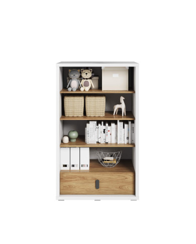 Regał niski Simi MS-10, szuflada, półki, LENART Regał niski Simi MS-10, szuflada, półki, LENART