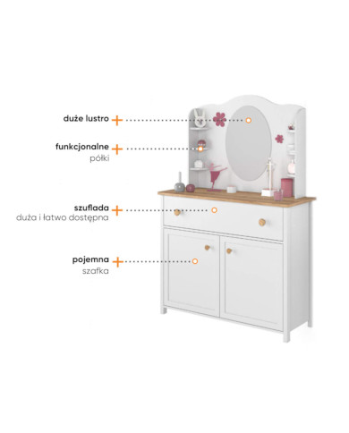 Komoda Story SO-05, drzwi, szuflada, LENART