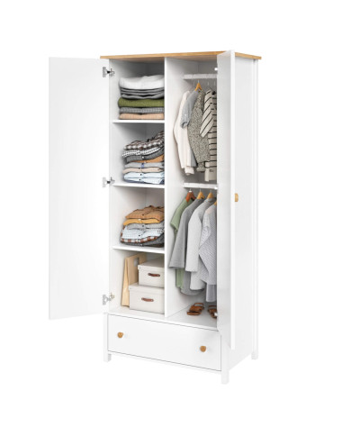 Szafa Story SO-12, 2-drzwiowa, szuflada, półki regałowe, LENART Szafa Story SO-12, 2-drzwiowa, szuflada, półki regałowe, LENART