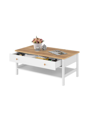 Stolik kawowy Story SO-15,  szuflada, półka, LENART