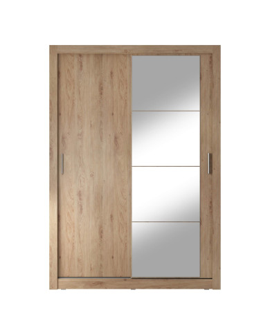 Szafa przesuwna, 150 cm, AR-04 ARTI, 2-drzwiowa, lustro, dąb shetland, LENART Szafa przesuwna, 150 cm, AR-04 ARTI, 2-drzwiowa, lustro, dąb shetland, LENART