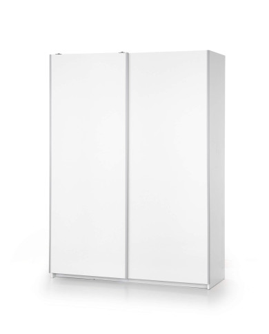 Szafa przesuwna S-1Lima, 153 cm,  biała, 2-drzwiowa, szuflady, półki, drążek, HALMAR Szafa przesuwna S-1Lima, 153 cm,  biała, 2-drzwiowa, szuflady, półki, drążek, HALMAR