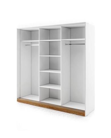 Szafa przesuwna, 220 cm, DT-01 Dentro, 3-drzwiowa, lustro LENART Szafa przesuwna, 220 cm, DT-01 Dentro, 3-drzwiowa, lustro LENART