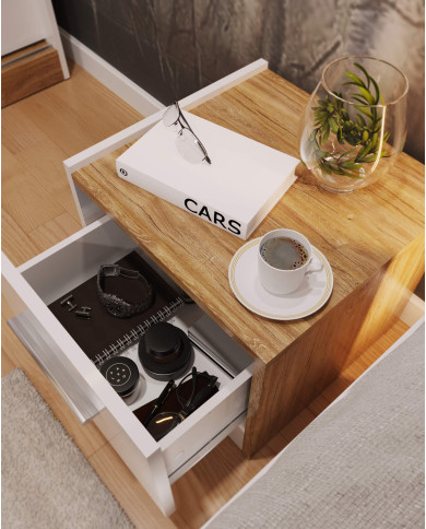 Stolik nocny DT-03L Dentro, szuflada, LENART Stolik nocny DT-03L Dentro, szuflada, LENART