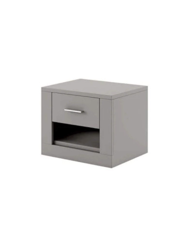 Stolik nocny Idea ID-07, szuflada, wnęka, szary, LENART Stolik nocny Idea ID-07, szuflada, wnęka, szary, LENART