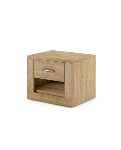 Stolik nocny Idea ID-07, szuflada, wnęka, dąb shetland, LENART Stolik nocny Idea ID-07, szuflada, wnęka, dąb shetland, LENART
