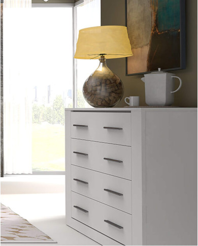 Komoda Idea ID-10, szuflady, biała, LENART Komoda Idea ID-10, szuflady, biała, LENART