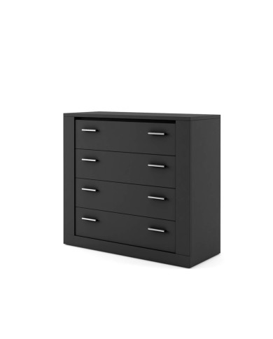 Komoda Idea ID-10, szuflady, czarna, LENART Komoda Idea ID-10, szuflady, czarna, LENART