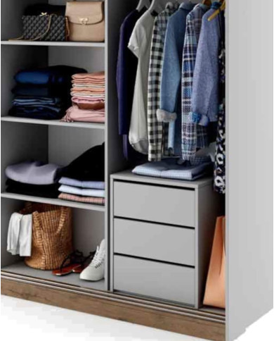 Komoda, kontenerek Idea ID-13, szuflady, szara, LENART Komoda, kontenerek Idea ID-13, szuflady, szara, LENART