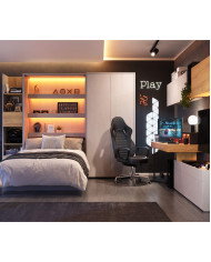 Biurko Teen Flex 110 TF-06+TF-15 110 cm, 2 szuflady, 2 metalowe nogi, LENART