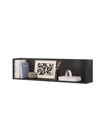 Półka wisząca Teen Flex TF-13, 102 cm, silk flou/ hikora naturalna/ raw steel, LENART Półka wisząca Teen Flex TF-13, 102 cm, silk flou/ hikora naturalna/ raw steel, LENART