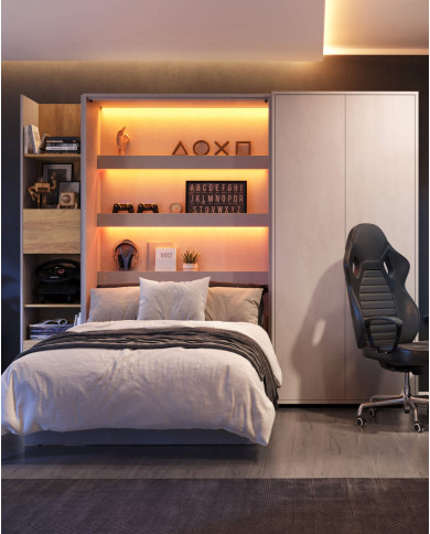 Panel wiszący TV Teen Flex TF-14, oświetlenie pomarańczowe, czarny, LENART Panel wiszący TV Teen Flex TF-14, oświetlenie pomarańczowe, czarny, LENART