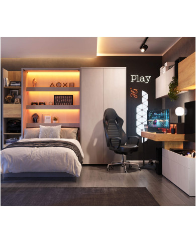 Łóżko Teen Flex TF-16, 90x200 cm, stelaż, szuflada, LENART Łóżko Teen Flex TF-16, 90x200 cm, stelaż, szuflada, LENART