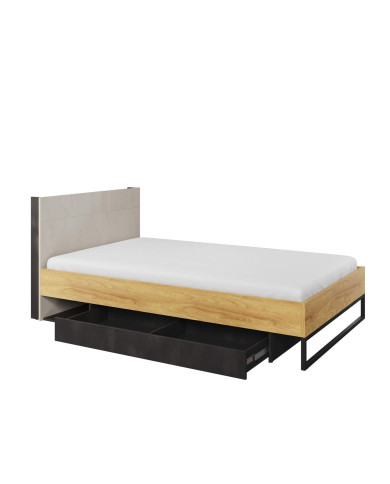 Łóżko Teen Flex TF-17, 120x200 cm, stelaż, szuflada, LENART