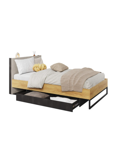 Łóżko Teen Flex TF-17, 120x200 cm, stelaż, szuflada, LENART Łóżko Teen Flex TF-17, 120x200 cm, stelaż, szuflada, LENART