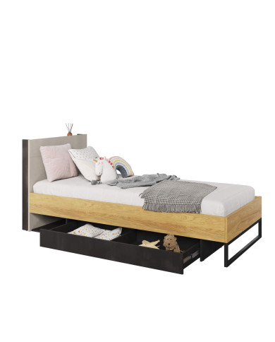 Łóżko Teen Flex TF-16, 90x200 cm, stelaż, szuflada, LENART Łóżko Teen Flex TF-16, 90x200 cm, stelaż, szuflada, LENART