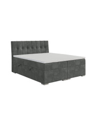 Łóżko kontynentalne Daily 180x200 cm, tapicerowane, materac, pojemnik, topper, LAVERTO