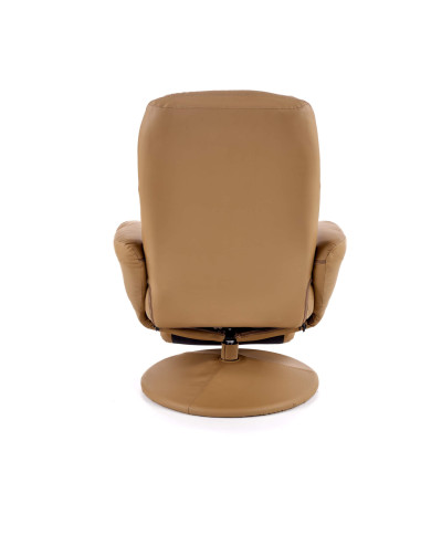 Fotel rozkładany Optima Beżowy Eco skóra-5 Fotel rozkładany Optima Beżowy Eco skóra-5