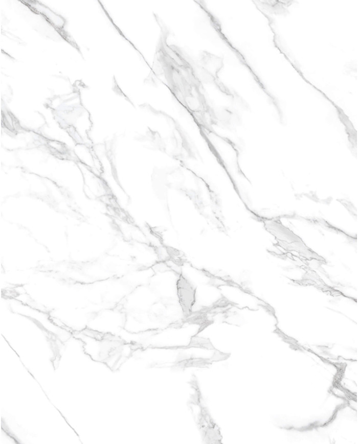 Ławostół rozkładany Quadro Max 120-170/56/75 cm, marmur marble biały połysk/ biały połysk, 1 wkład powiększający, HUBERTUS