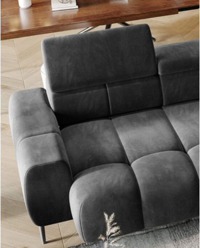 Sofa Plaza 3E, elektrycznie wysuwane siedzisko, regulowane zagłówki, Wersal Sofa Plaza 3E, elektrycznie wysuwane siedzisko, regulowane zagłówki, Wersal