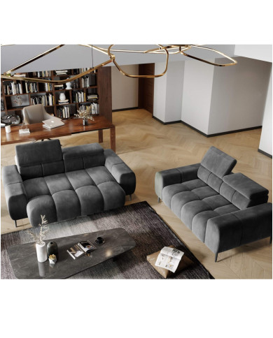 Sofa Plaza 3E, elektrycznie wysuwane siedzisko, regulowane zagłówki, Wersal Sofa Plaza 3E, elektrycznie wysuwane siedzisko, regulowane zagłówki, Wersal