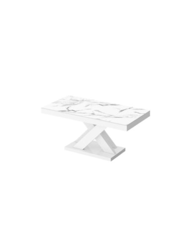 Ława Xenon Lux Mini 60/50/120 cm, marmur marble biały połysk/ biały połysk, HUBERTUS Ława Xenon Lux Mini 60/50/120 cm, marmur marble biały połysk/ biały połysk, HUBERTUS