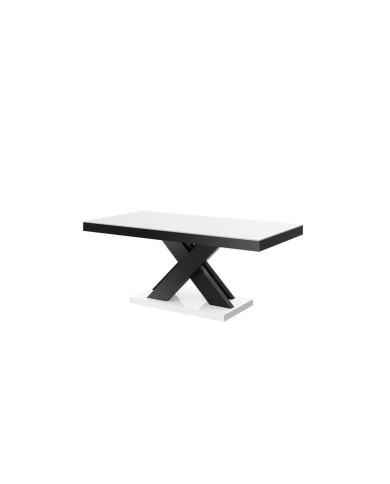 Ława Xenon Lux Mini 60/50/120 cm, biały połysk/ czarny połysk, HUBERTUS Ława Xenon Lux Mini 60/50/120 cm, biały połysk/ czarny połysk, HUBERTUS