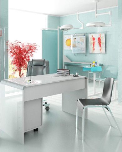 Biurko Milano 100, biały połysk, 100/60/72 cm, HUBERTUS Biurko Milano 100, biały połysk, 100/60/72 cm, HUBERTUS