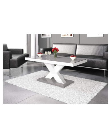 Ława Xenon Mini, szary mat/ biały połysk, 120/60/49 cm, HUBERTUS Ława Xenon Mini, szary mat/ biały połysk, 120/60/49 cm, HUBERTUS