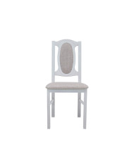 Krzesło KT12, tapicerowane siedzisko i oparcie, stelaż bukowy, DREW-MARK
