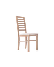 Krzesło KT57, tapicerowane siedzisko, stelaż bukowy, DREW-MARK