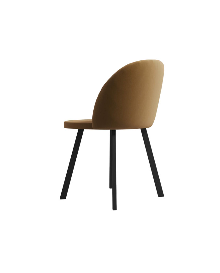 Krzesło KT66/M, tapicerowane siedzisko i oparcie, metalowe nogi, DREW-MARK