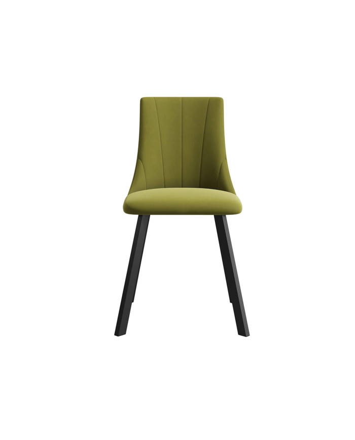 Krzesło KT61/M, tapicerowane siedzisko i oparcie, metalowe nogi, DREW-MARK