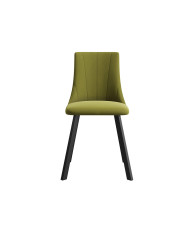 Krzesło KT61/M, tapicerowane siedzisko i oparcie, metalowe nogi, DREW-MARK