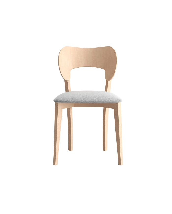 Krzesło KT64, tapicerowane siedzisko, stelaż bukowy, DREW-MARK