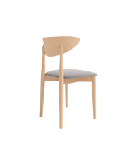 Krzesło KT65, tapicerowane siedzisko, stelaż bukowy, DREW-MARK