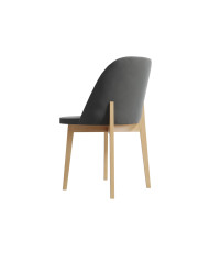Krzesło KT68/W, tapicerowane siedzisko i oparcie, stelaż bukowy, DREW-MARK