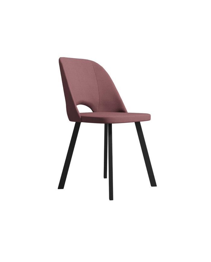 Krzesło KT680/M, tapicerowane siedzisko i oparcie, metalowe nogi, DREW-MARK