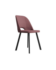Krzesło KT680/M, tapicerowane siedzisko i oparcie, metalowe nogi, DREW-MARK
