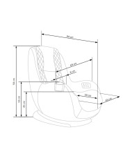 Fotel Dopio Beżowy z funkcją masażu-9
